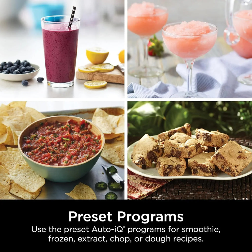 Système de cuisine Ninja Mega, 1 500 W, mixeur pleine grandeur de 2 040 ml et robot culinaire de 2 tasses