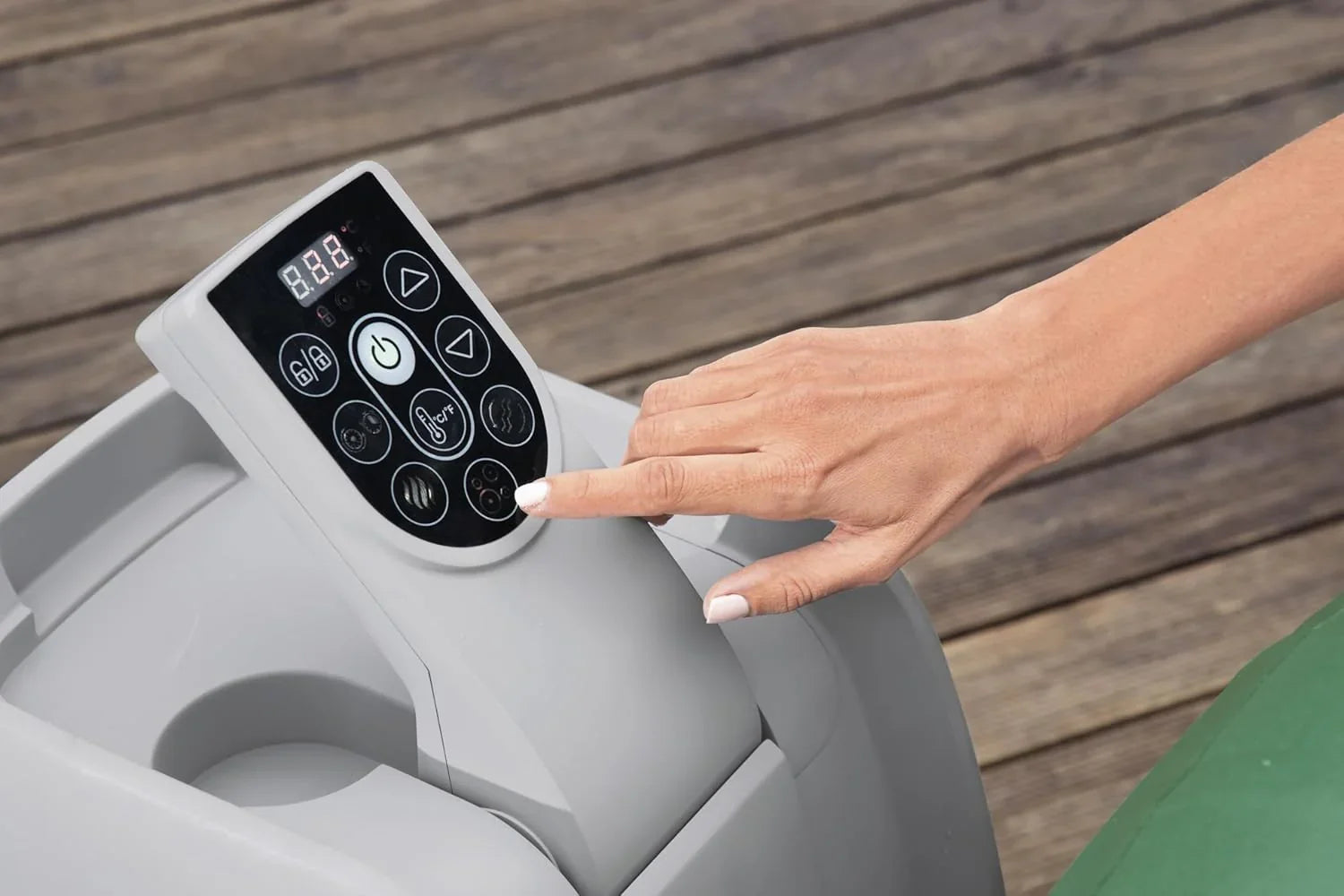 Spa gonflable d'extérieur Bestway Palm Springs EnergySense Smart AirJet Plus pour 4 à 6 personnes avec 140 AirJets et couverture isolante