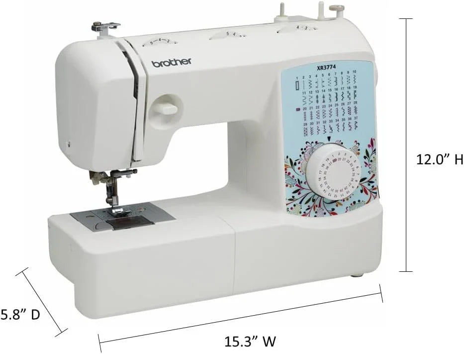 Machine à coudre et à quilter XR3774, 37 points intégrés, 8 pieds de couture inclus