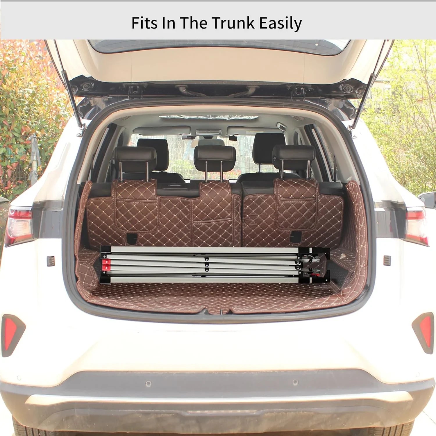 Auvent pop-up 10x10 - Installation en un clic - Tente de plage - Parasol extérieur avec dessus argenté, 3 hauteurs et 4 poches à sable