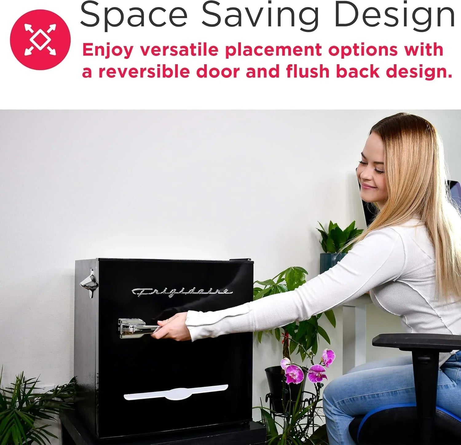 Réfrigérateur compact rétro Frigidaire EFR176 avec congélateur