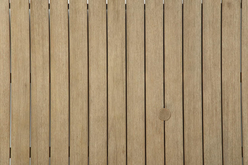 Terrasse extérieure avec vue sur la côte et canapé en eucalyptus