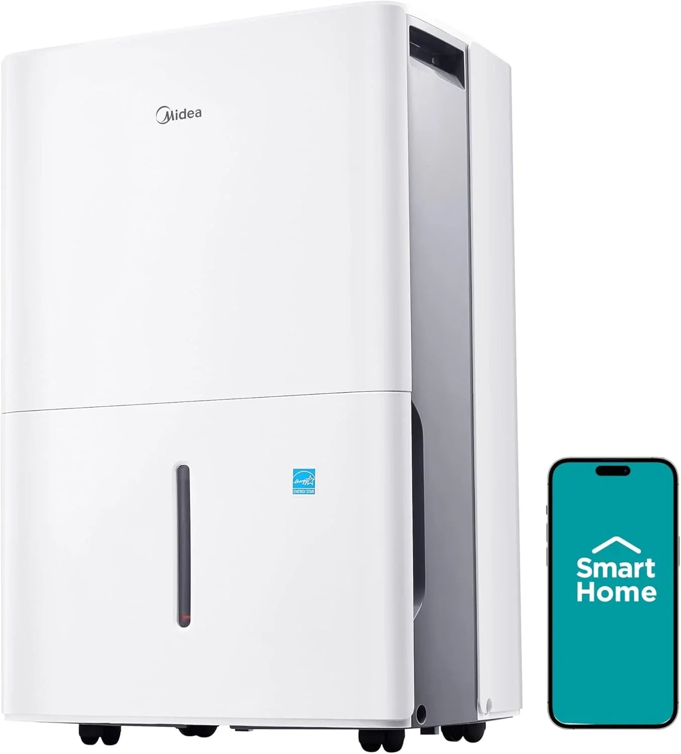 Déshumidificateur Midea de 4 500 pi² avec pompe, certifié Energy Star, 50 pintes