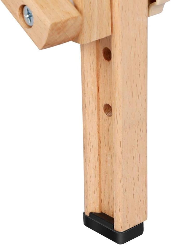 Yaheetech opklapbare massagetafel 70 cm, professioneel massagebed in 2 delen, massief houten tafelbank, cosmetische therapie, zwart 