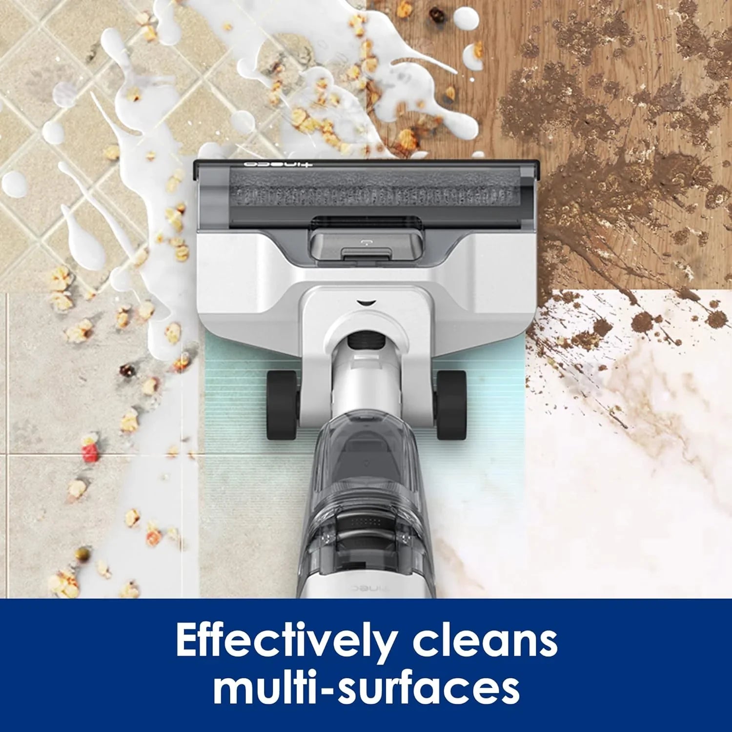 Nettoyeur et serpillière sans fil pour sols secs et humides