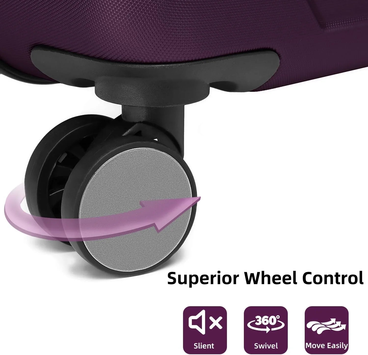 Ensemble de bagages à main légers et extensibles à coque rigide de 6 pièces