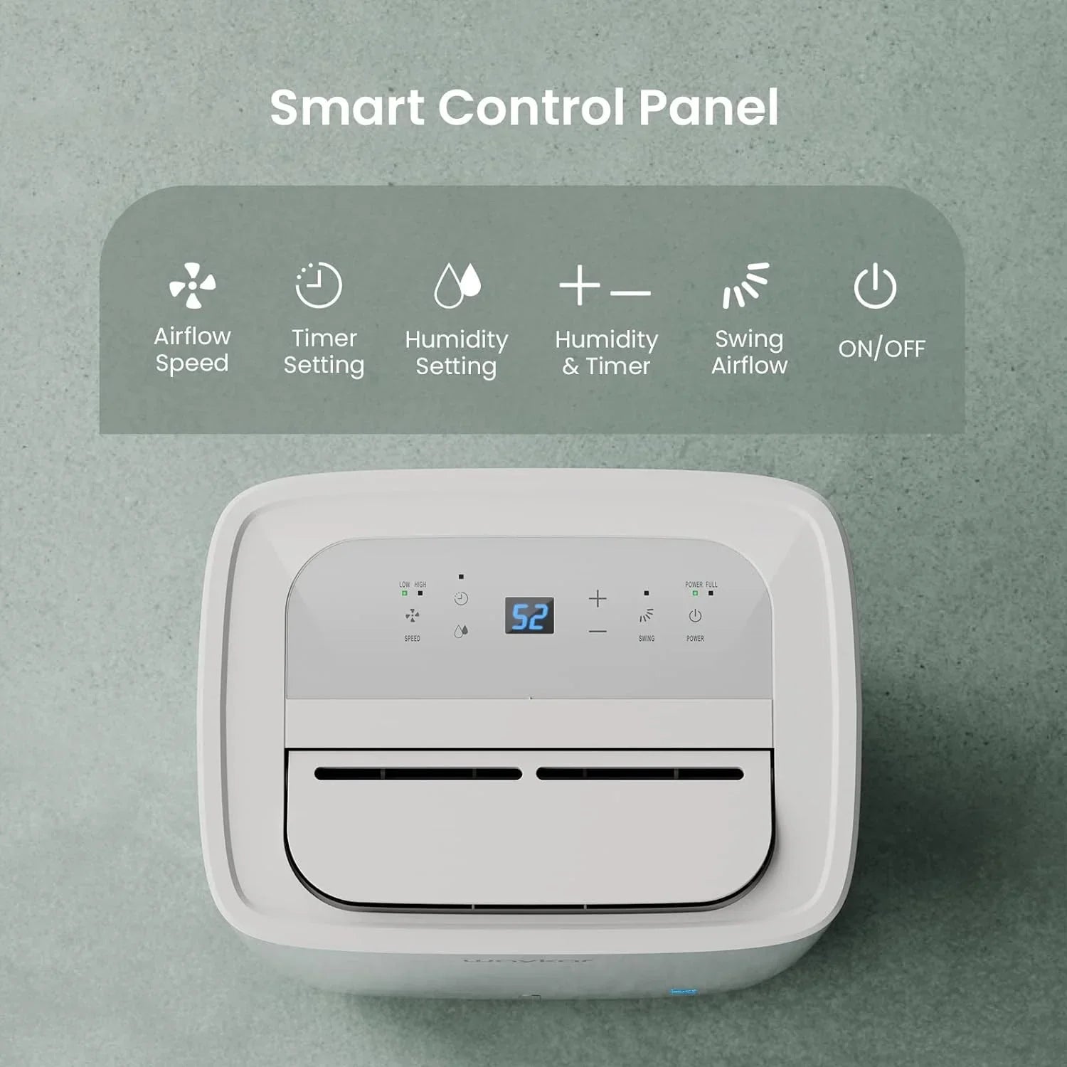 Déshumidificateur Waykar de 2 000 pi² pour la maison et les sous-sols, avec drainage automatique ou manuel, réservoir d'eau de 0,66 gallon