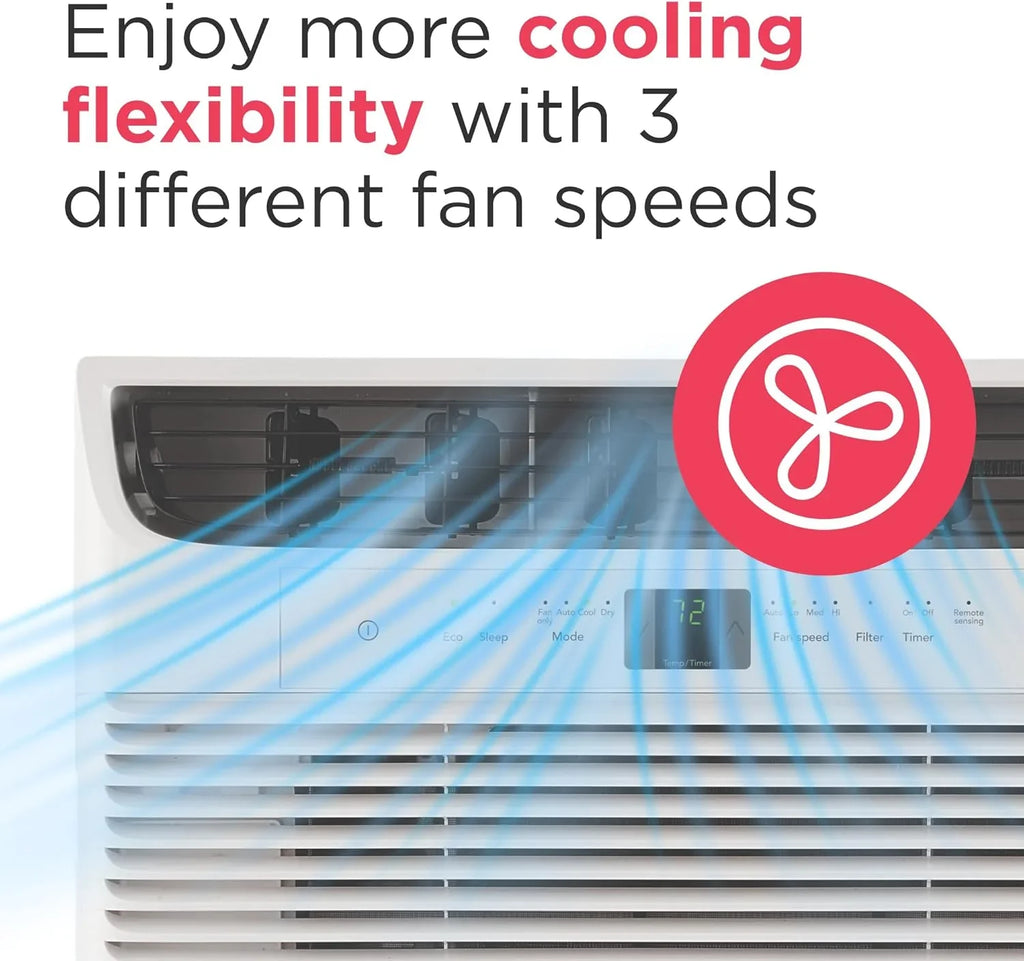 Climatiseur de fenêtre Frigidaire 5 000 BTU avec télécommande, refroidit jusqu'à 150 pi², fonctionnement silencieux