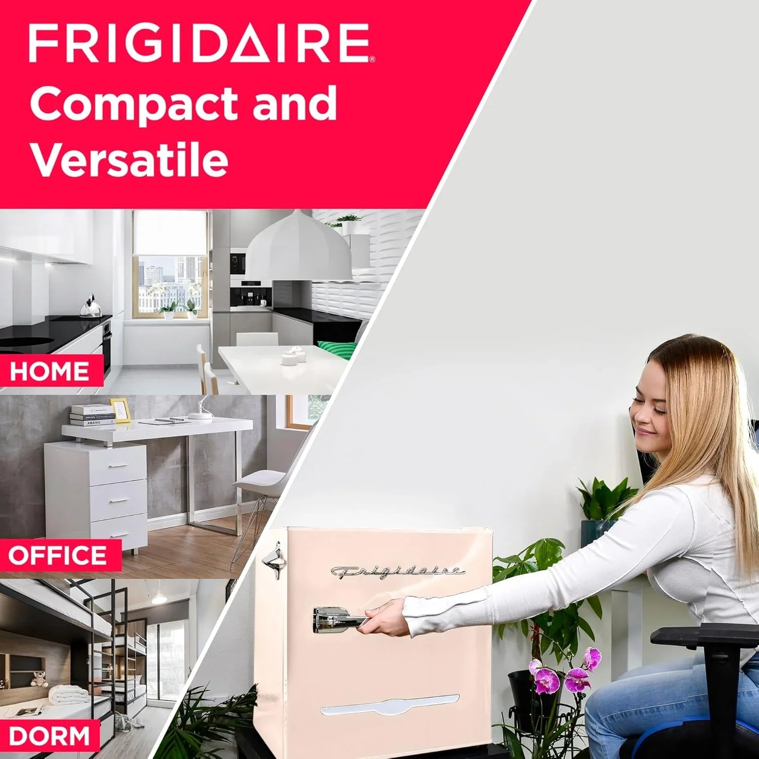 Réfrigérateur compact rétro Frigidaire EFR176 avec congélateur