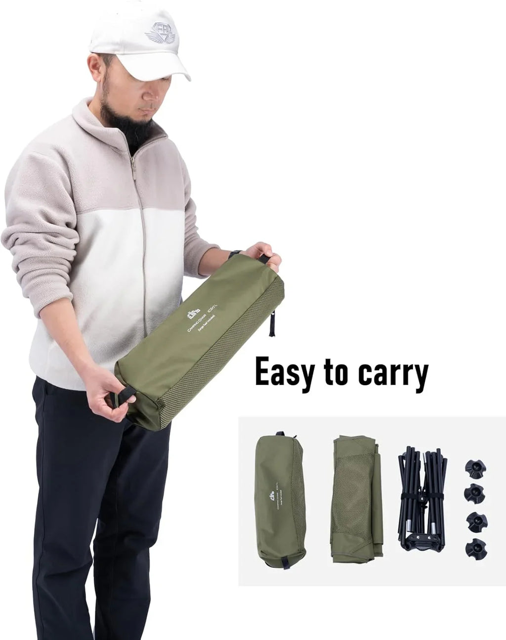 Chaise de plage pliante de camping compacte et ultralégère