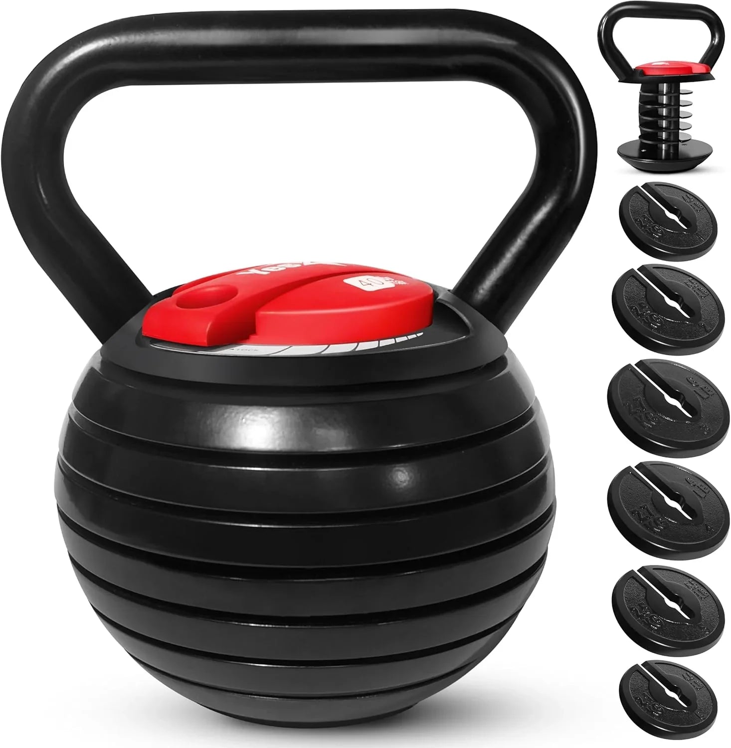 Kettlebells réglables, poignées de kettlebell, poignées de kettlebell, ensembles de poids de conversion de kettlebell