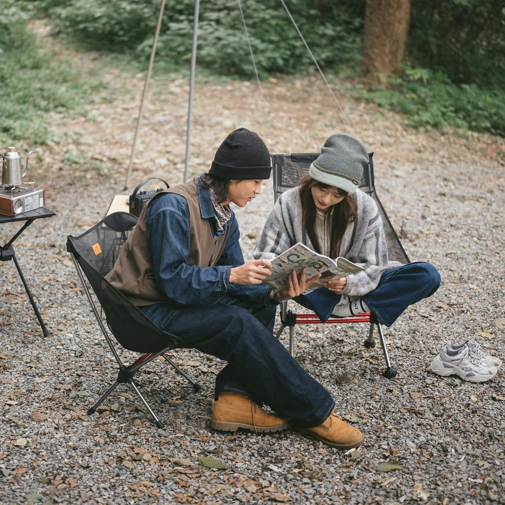 Chaise de camping ultralégère 2,12 lb Chaise de randonnée portable Chaise de randonnée pliante