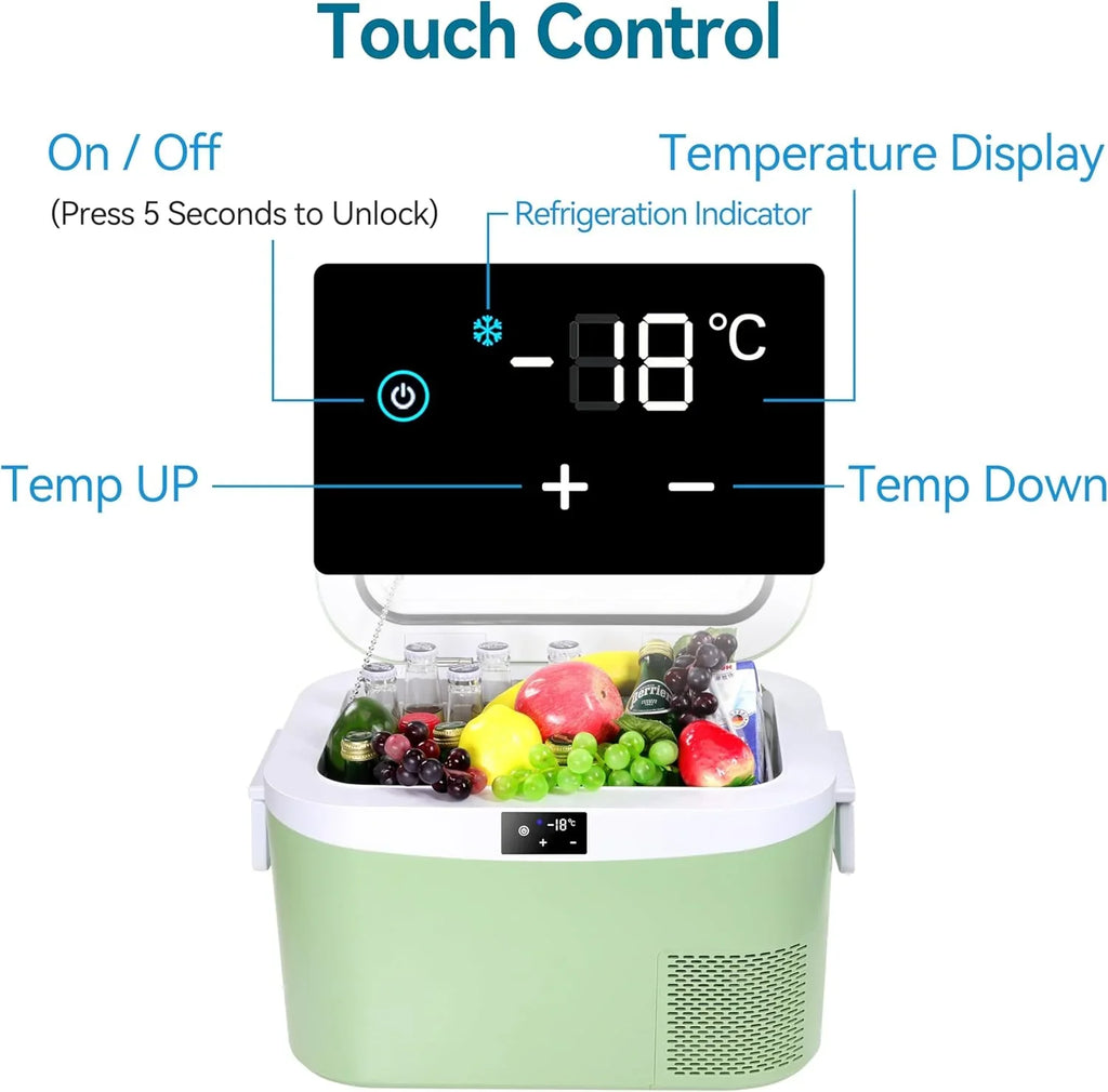 Réfrigérateur de voiture portable de 23 pintes (22 litres) avec compresseur