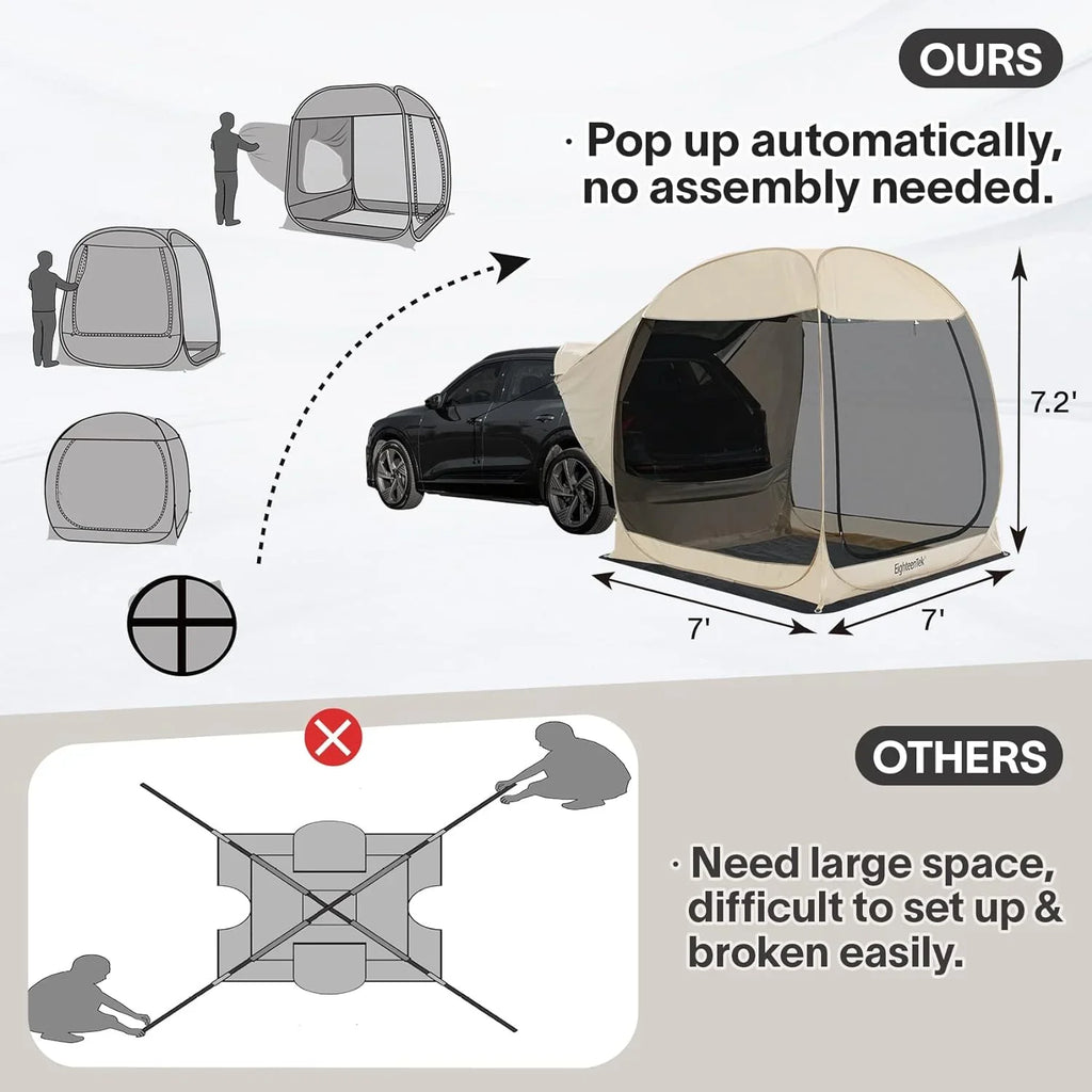Tente de coffre EighteenTek Tente de voiture SUV