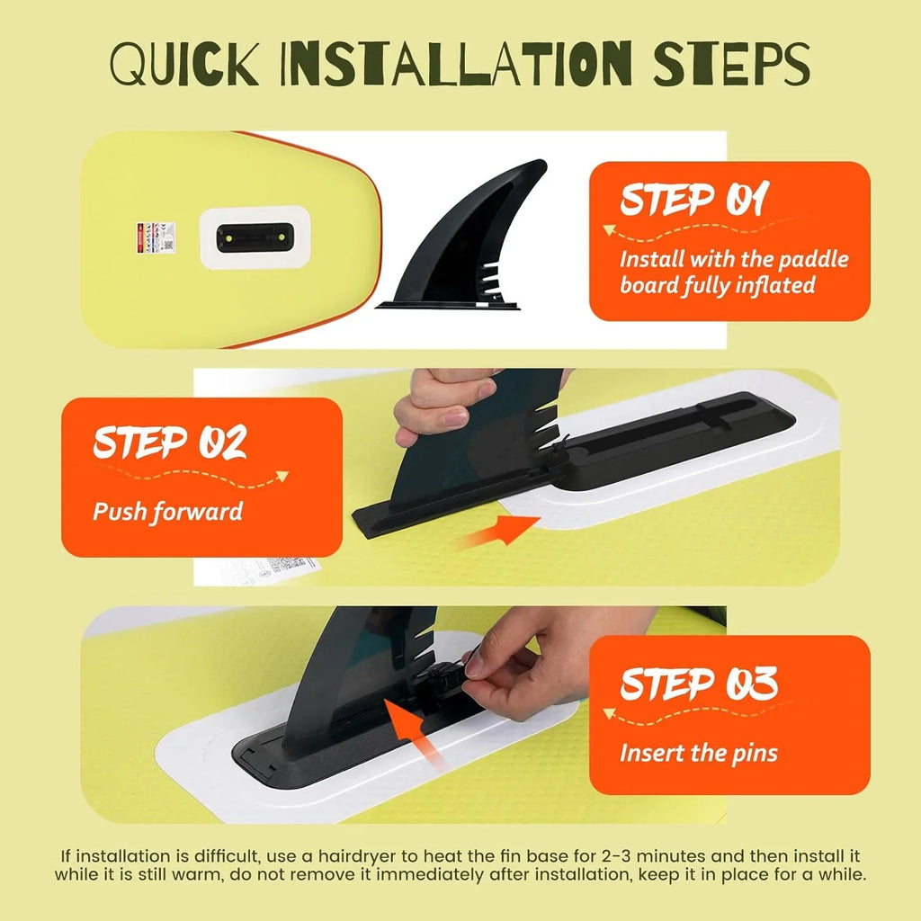 Planche de stand up paddle gonflable FunWater avec accessoires de pagaie SUP haut de gamme, pont EVA antidérapant, pagaie 11'/10'6'