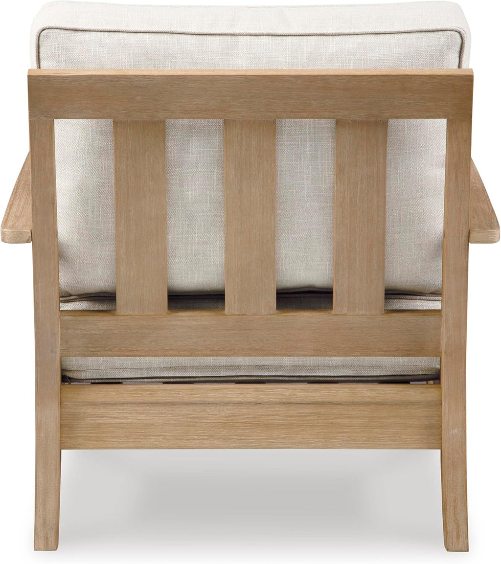 Terrasse extérieure avec vue sur la côte et canapé en eucalyptus