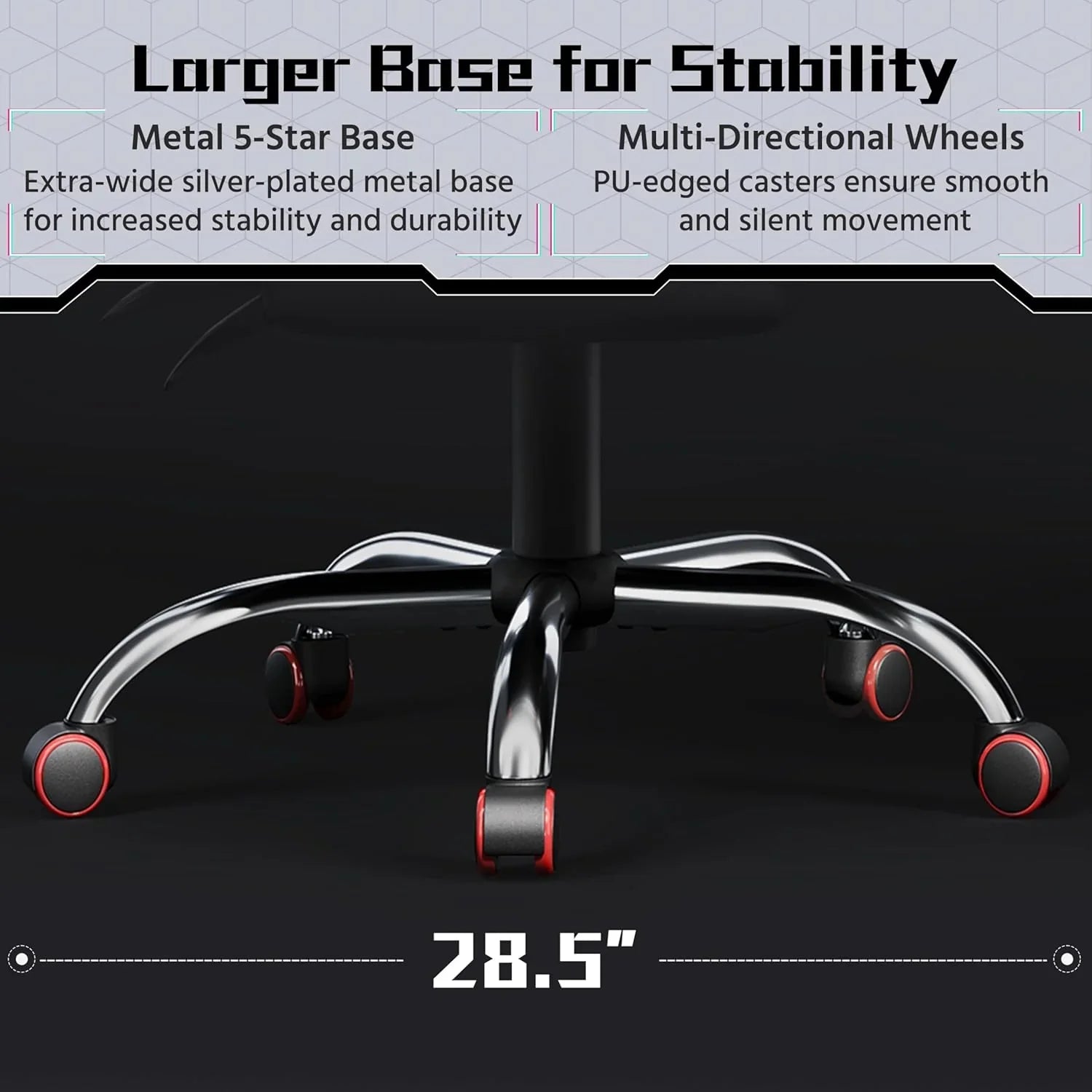 Chaise de jeu avec support lombaire massant et repose-pieds en hauteur Chaise de jeu de bureau