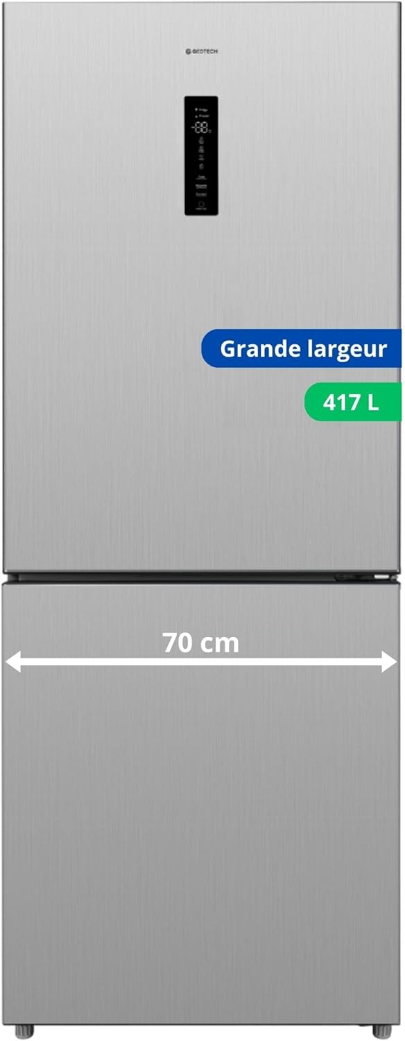 Réfrigérateur de table GEDTECH 85 L GTOP93BL avec compartiment congélateur - Classe E