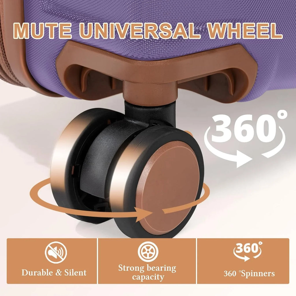 Ensemble de bagages 5 pièces valise extensible 22x14x9 certifié aviation ensemble de voyage étanche durable