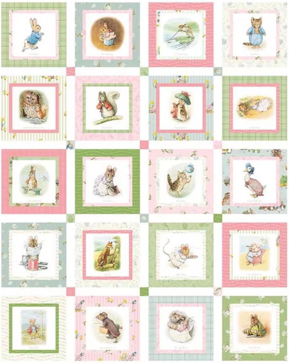 Collection Riley Blake Peter Rabbit and Friends, parfaite pour les projets de courtepointe, d'artisanat et de couture
