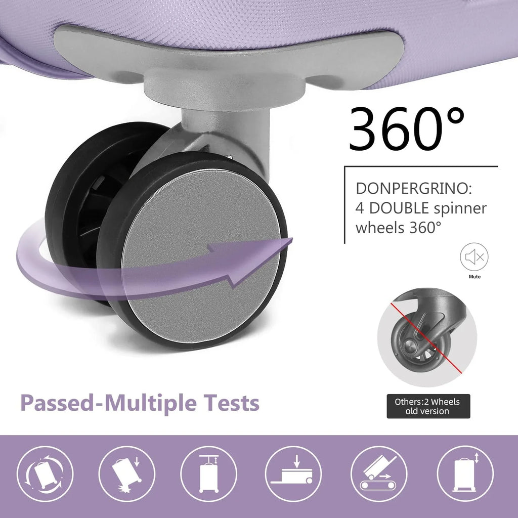 Ensemble de bagages à main légers et extensibles à coque rigide de 6 pièces