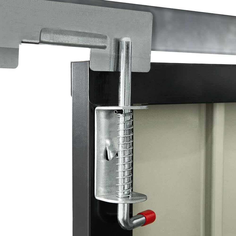 Abri de jardin en métal avec coffre de rangement pour vélos et outils - 210 x 130 x 105 cm