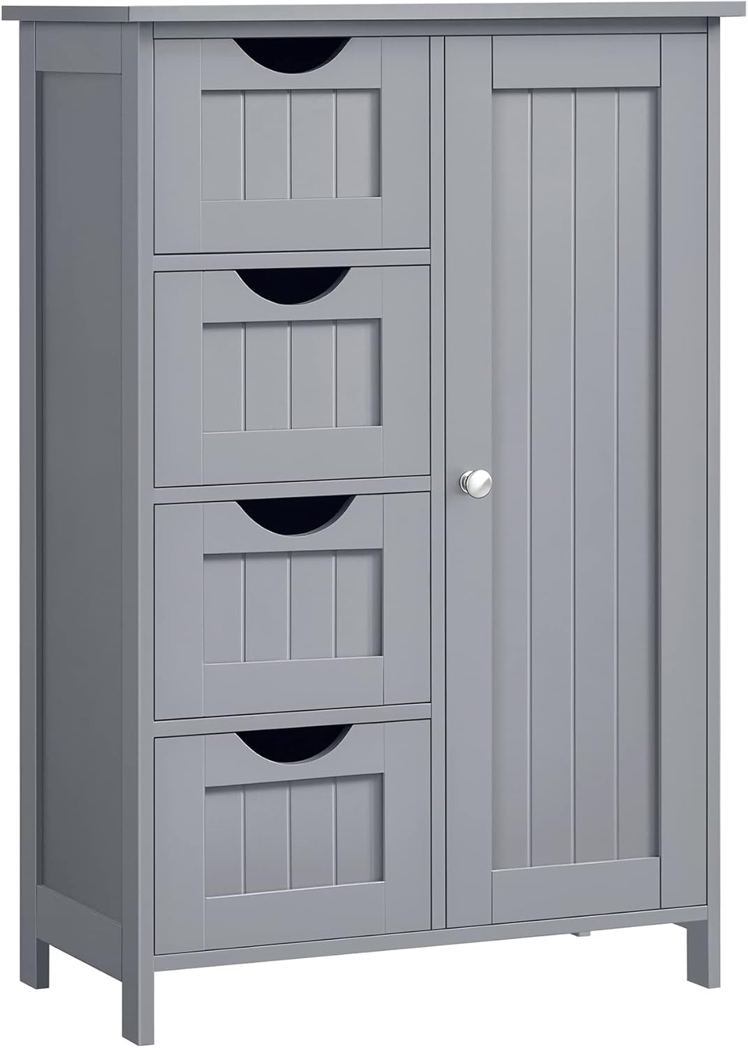 VASAGLE LHC041C02 Armoire de rangement pour salle de bain avec porte et étagères réglables