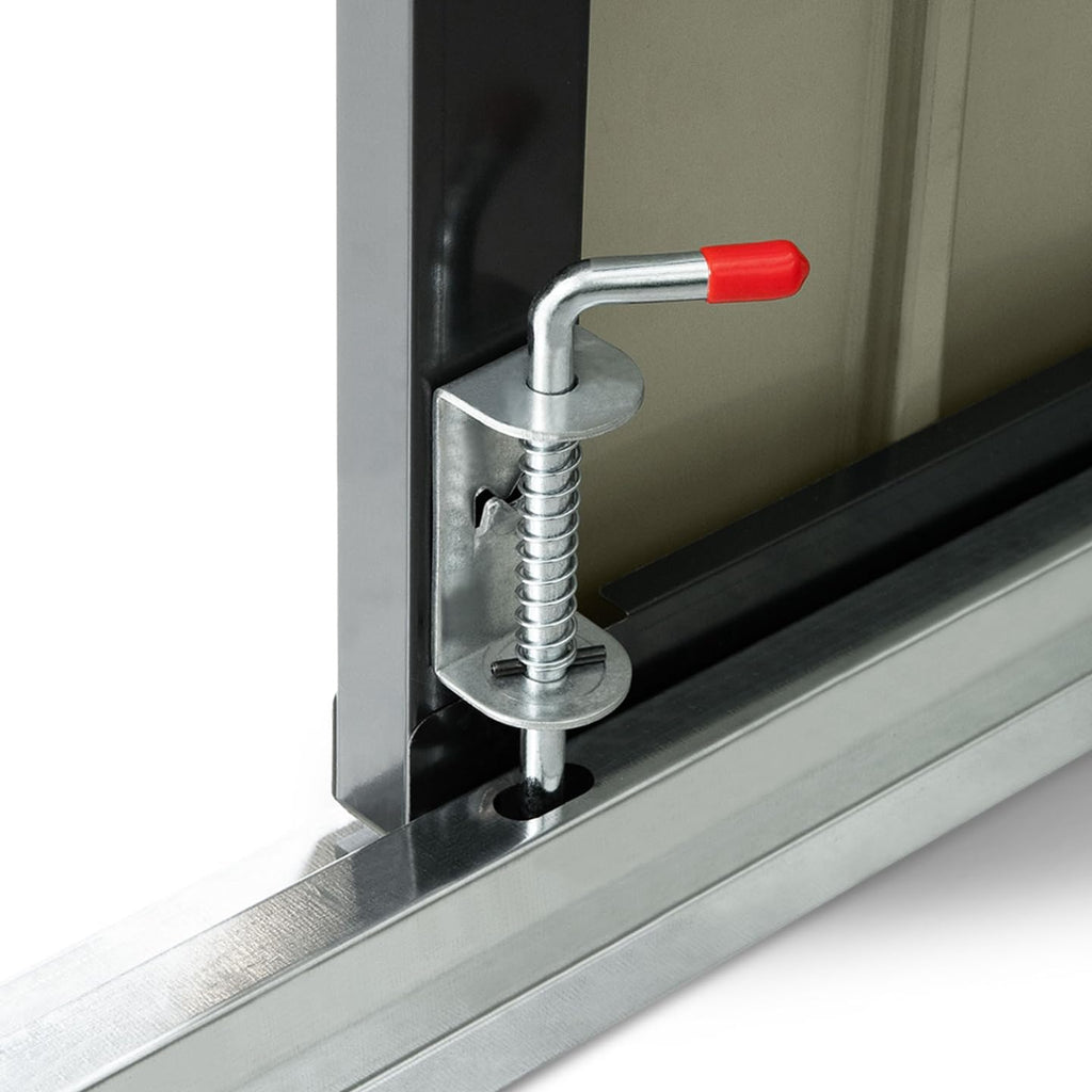 IDMarket - Abri de jardin métallique verrouillable avec rangements multiples pour vélos, outils et poubelles