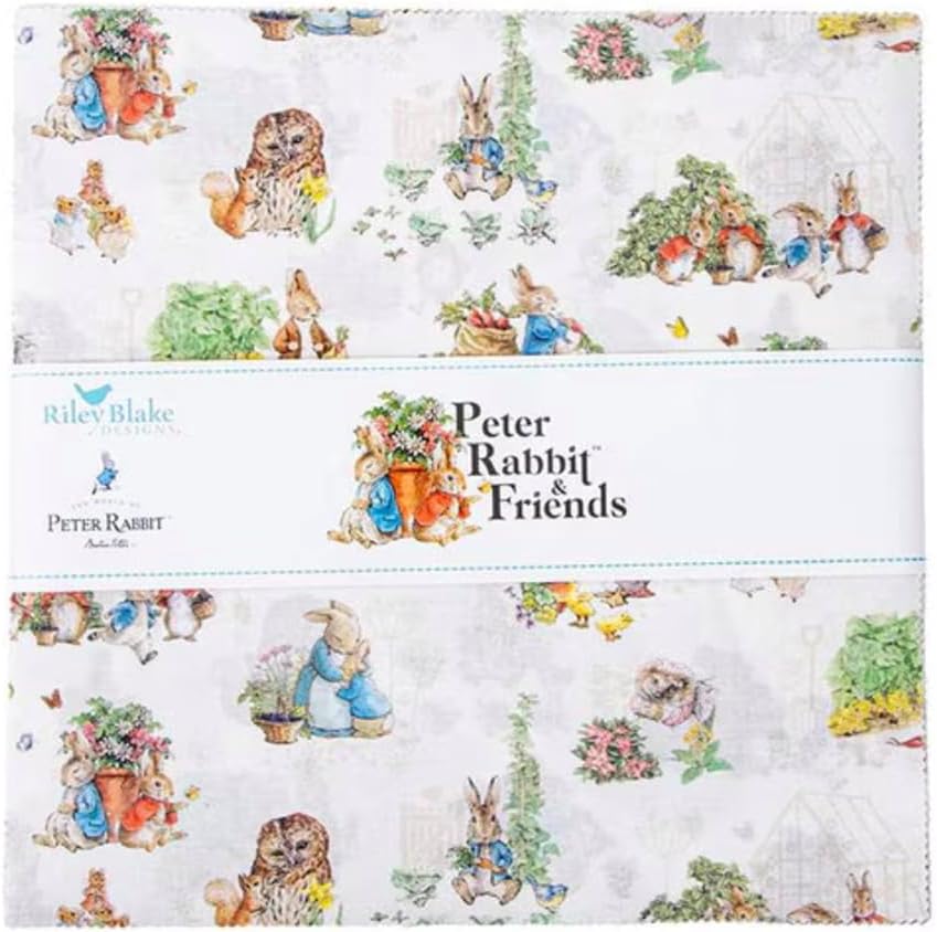 Collection Riley Blake Peter Rabbit and Friends, parfaite pour les projets de courtepointe, d'artisanat et de couture
