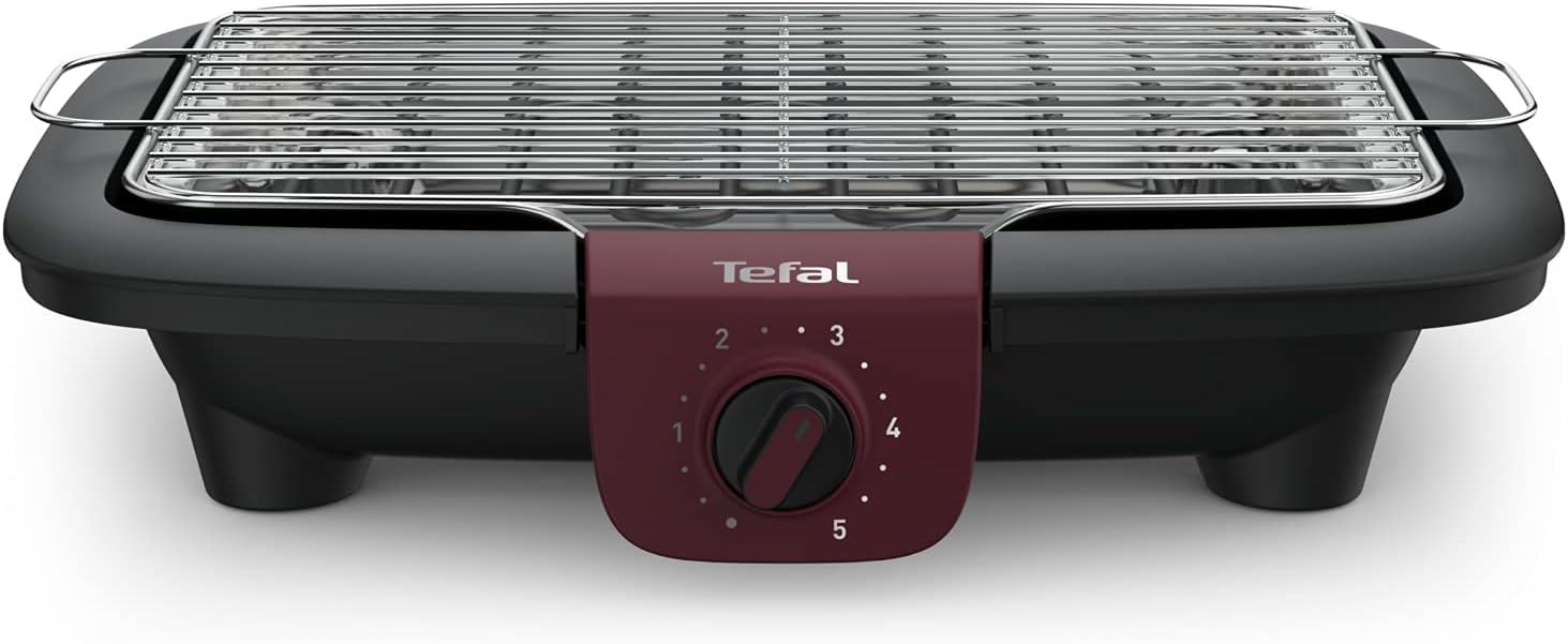 TEFAL EASYGRILL ADJUST TABLE Gril électrique Puissant Grande surface de cuisson Fumage et odeurs réduits Bac à déchets