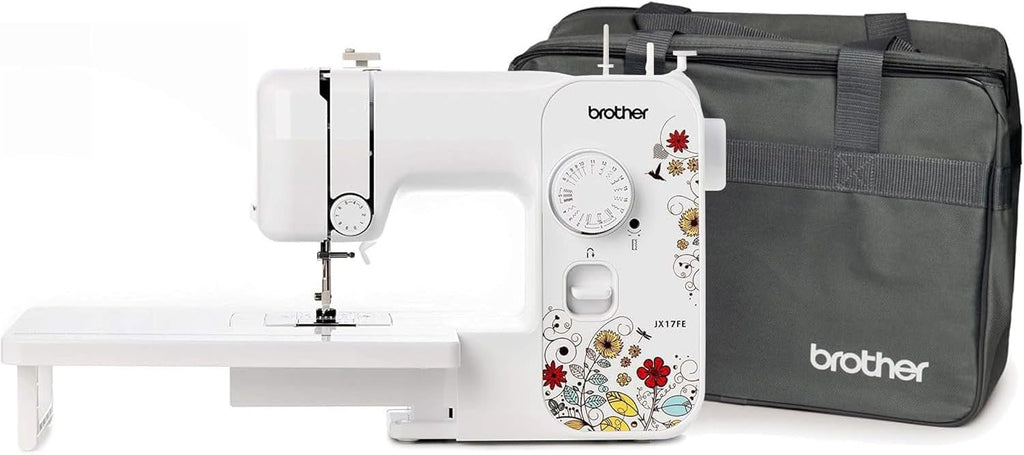 Machine à coudre Brother JX17FE pour débutant, 17 points différents, couture automatique