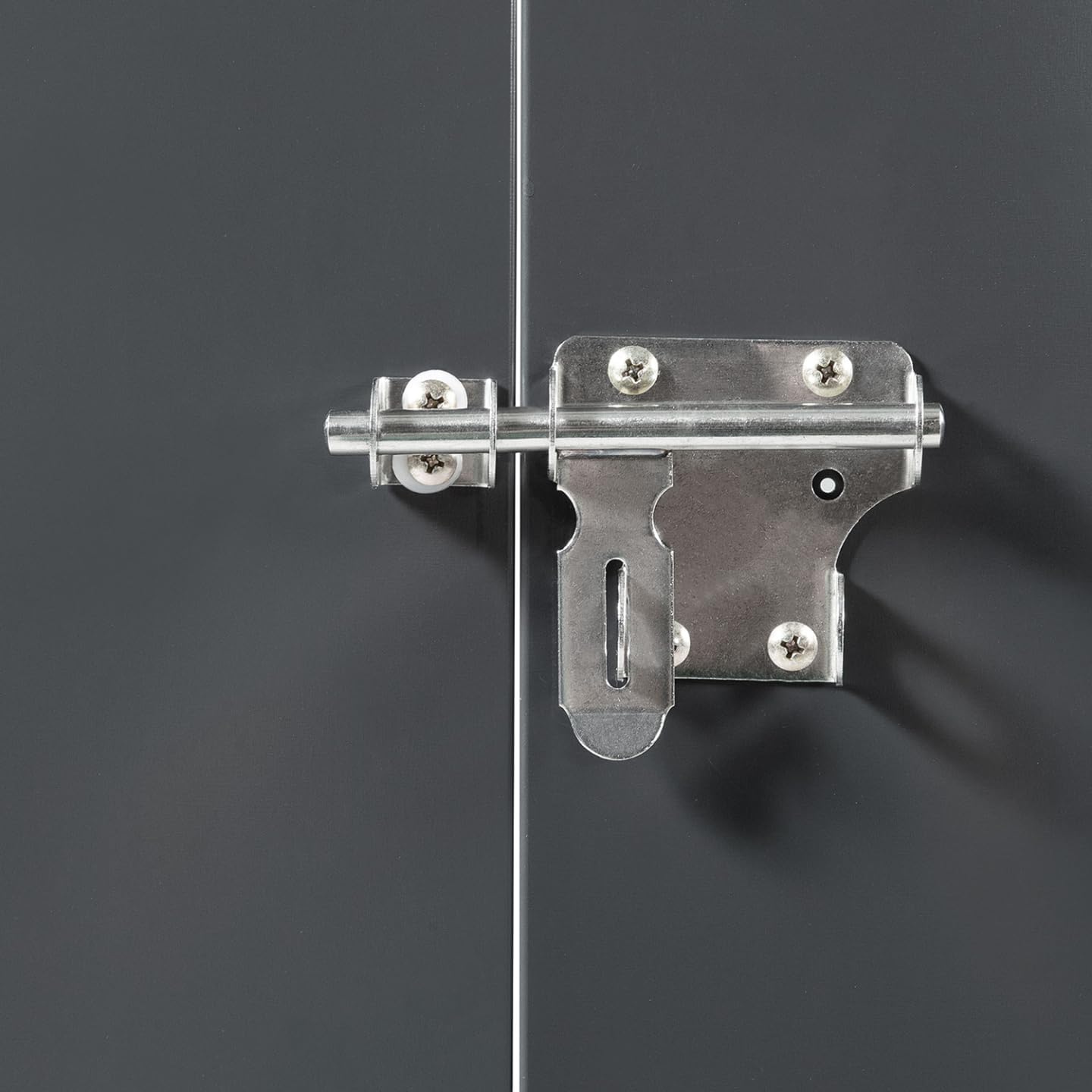 IDMarket - Abri de jardin métallique verrouillable avec rangements multiples pour vélos, outils et poubelles