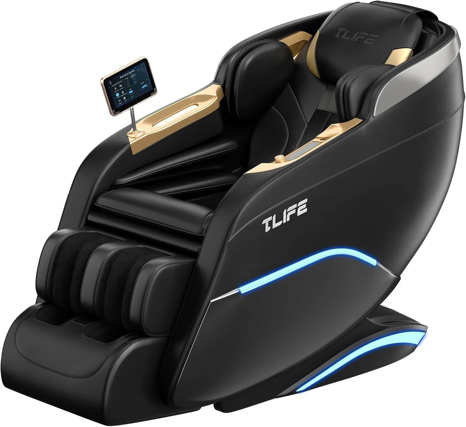 Fauteuil de massage complet, inclinable à 160° en apesanteur avec scanner corporel, fauteuil de massage shiatsu SL Track de 50 pouces, massage localisé, rouleau pour les pieds