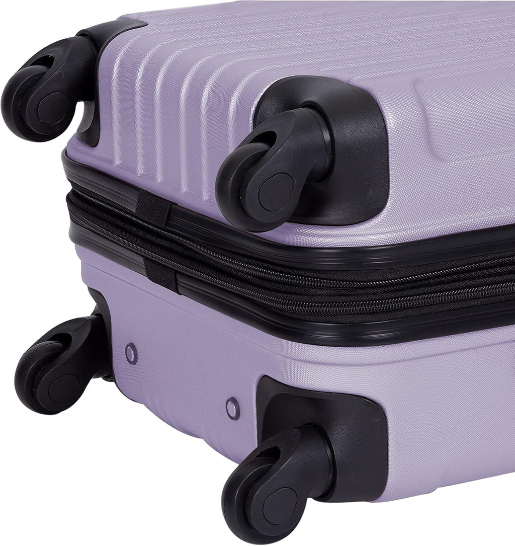 Valises de voyage rigides, lilas, lot de 4