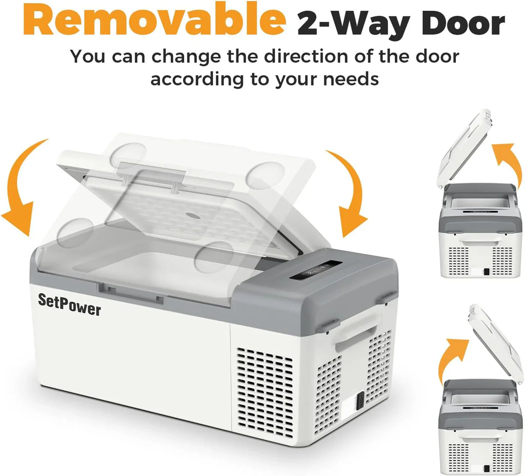 Réfrigérateur portable 12 V 21 litres, autonomie de 50 heures, glacière électrique pour voiture