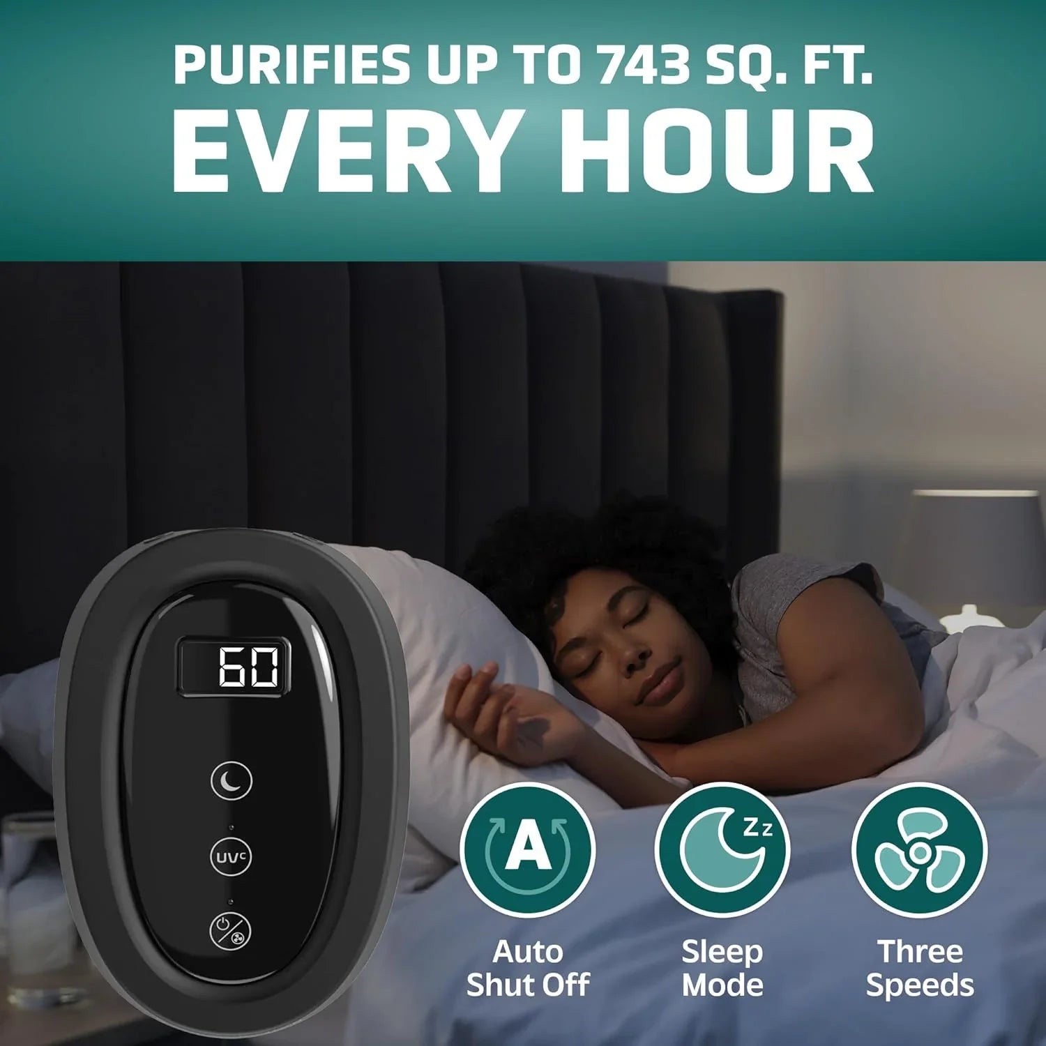 Purificateur d'air domestique avec filtre HEPA pur