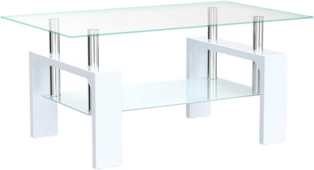 Table basse rectangulaire de salon, table basse d'appoint moderne