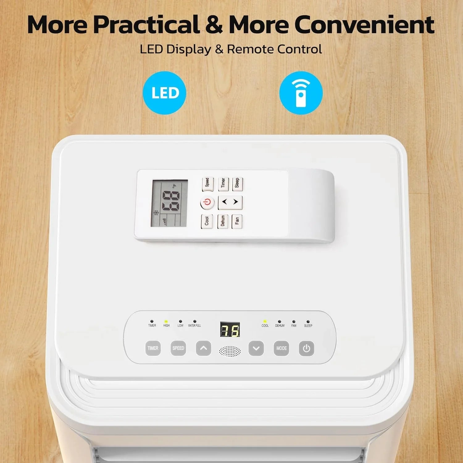 Climatiseurs portables ZAFRO 8 000 BTU, 4 modes, refroidissement rapide, économie d'énergie, télécommande, autonomie 24 h