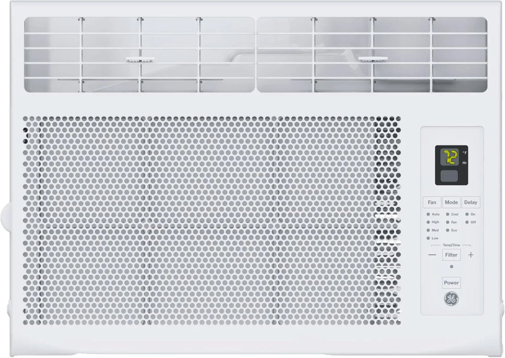 Climatiseur de fenêtre GE, 5 000 BTU pour petites pièces jusqu'à 150 pi² avec ventilateur réglable manuellement et réglages de refroidissement