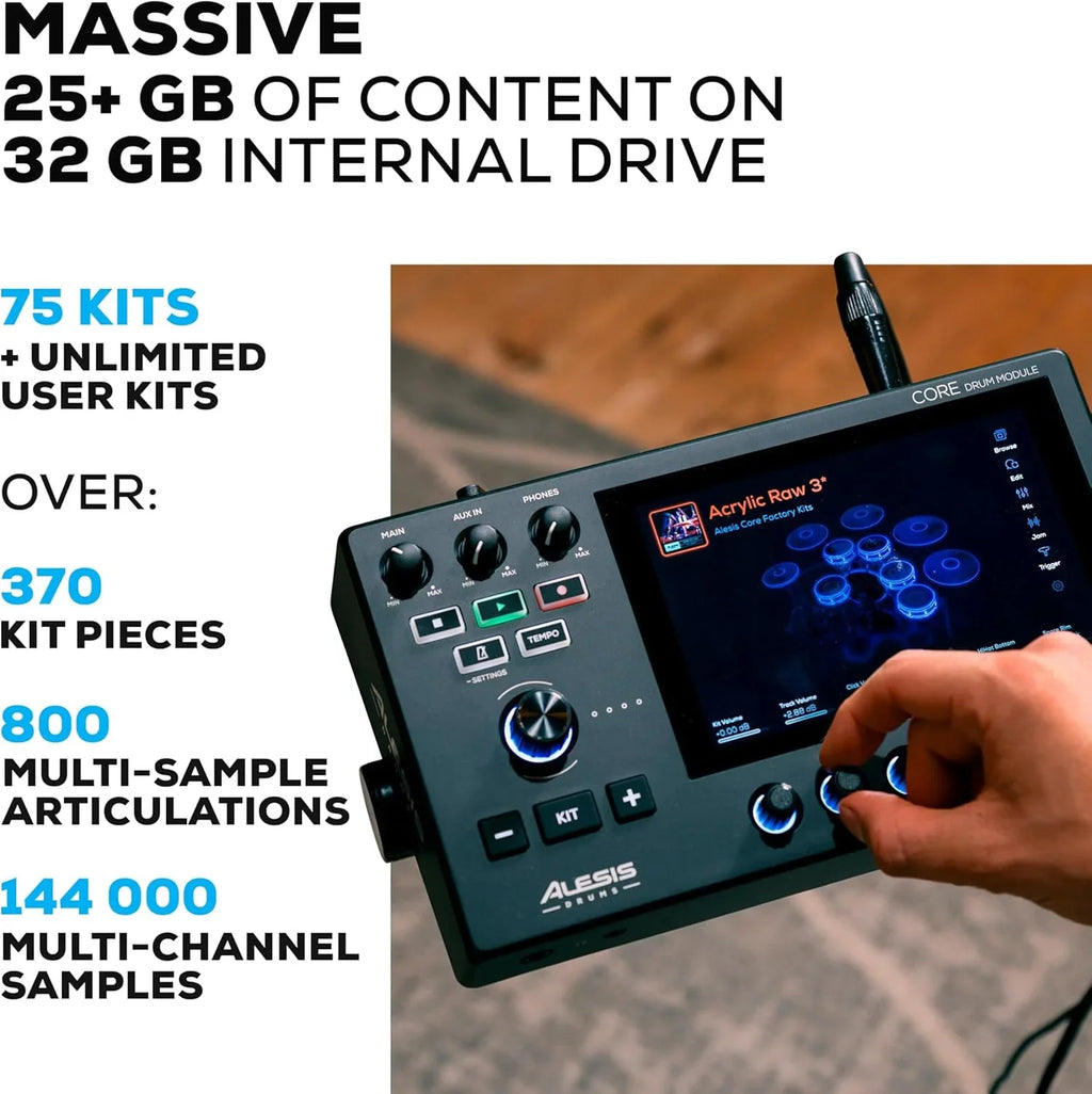 Batterie électronique Alison Strata Prime avec écran tactile et tête à grille double zone