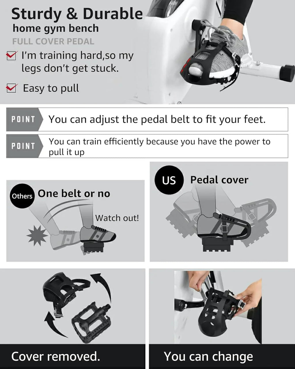 Vélo d'appartement pliable 5 en 1 pour usage domestique, vélo d'appartement d'intérieur