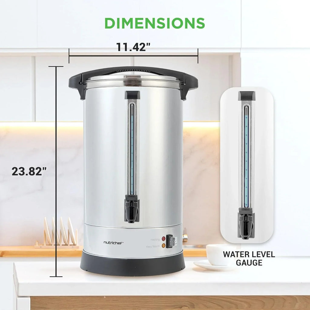 Chauffe-eau et distributeur d'eau chaude NutriChef, distributeur de boissons électrique 8 L