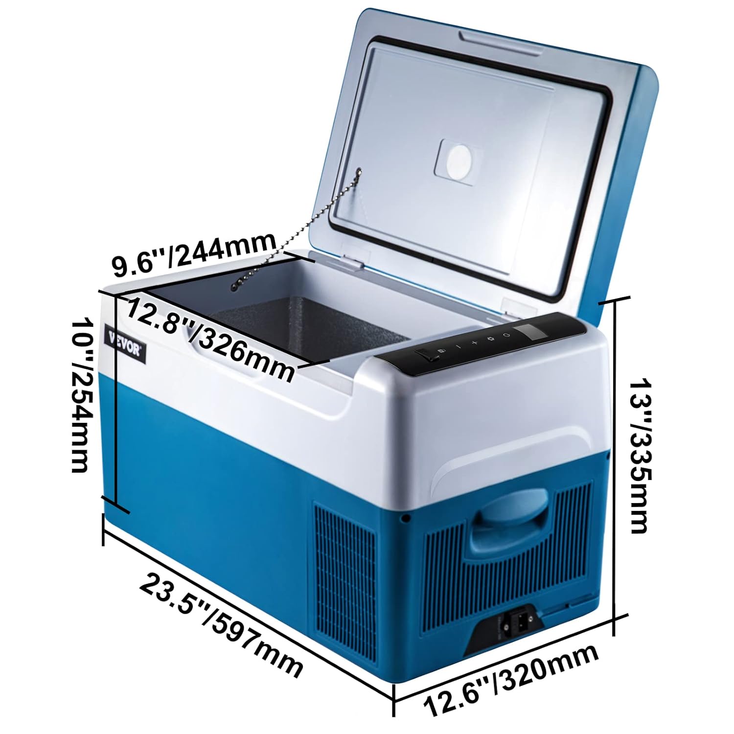 Réfrigérateur thermique portable 35L réfrigérateur de voiture réfrigérateur de voyage électrique portable pour voiture mini réfrigérateur pour voiture mini réfrigérateur pour boissons avec écran LCD