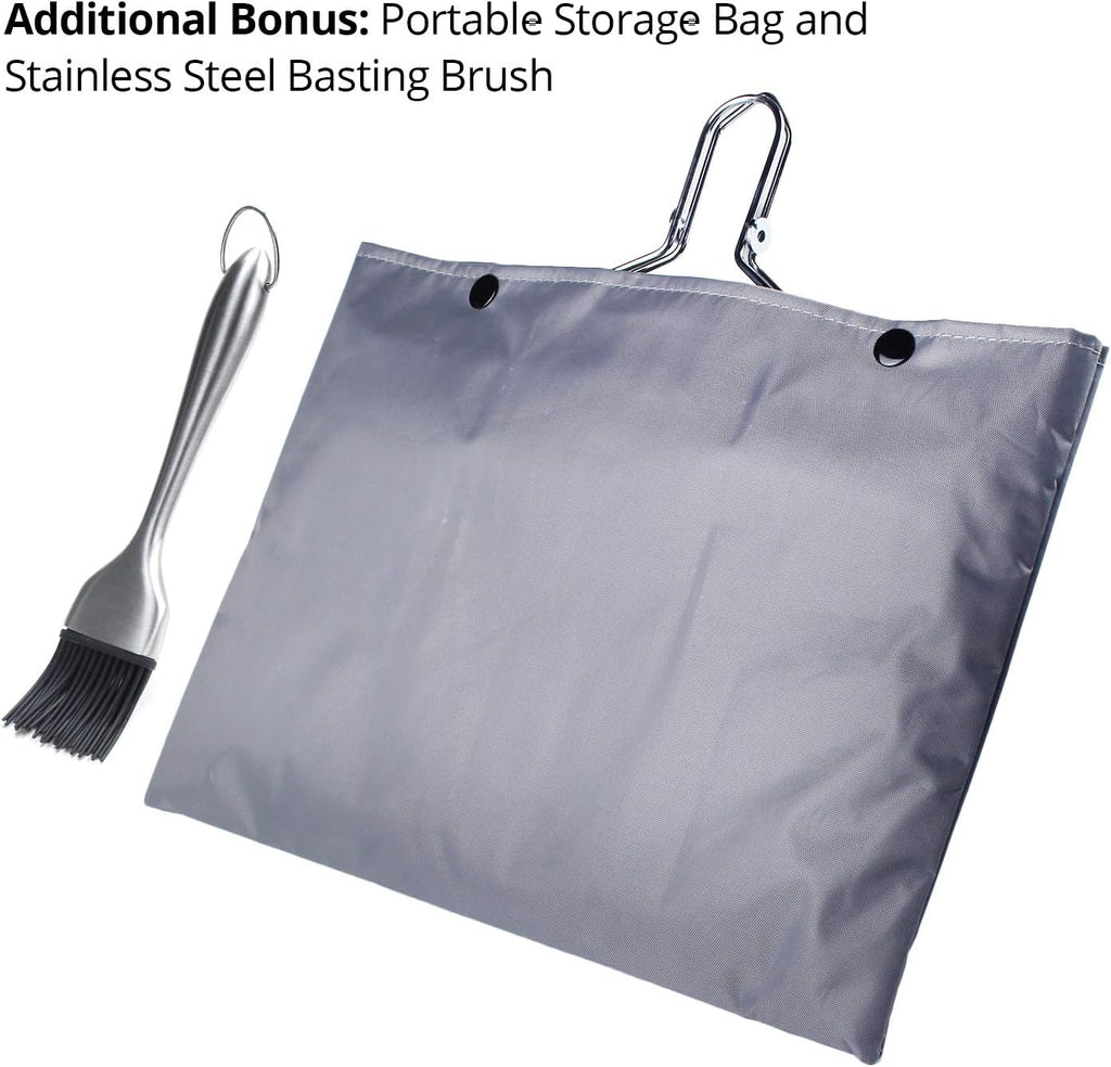 Panier à griller pliable en acier inoxydable pour la cuisson du poisson, des légumes ou des crevettes