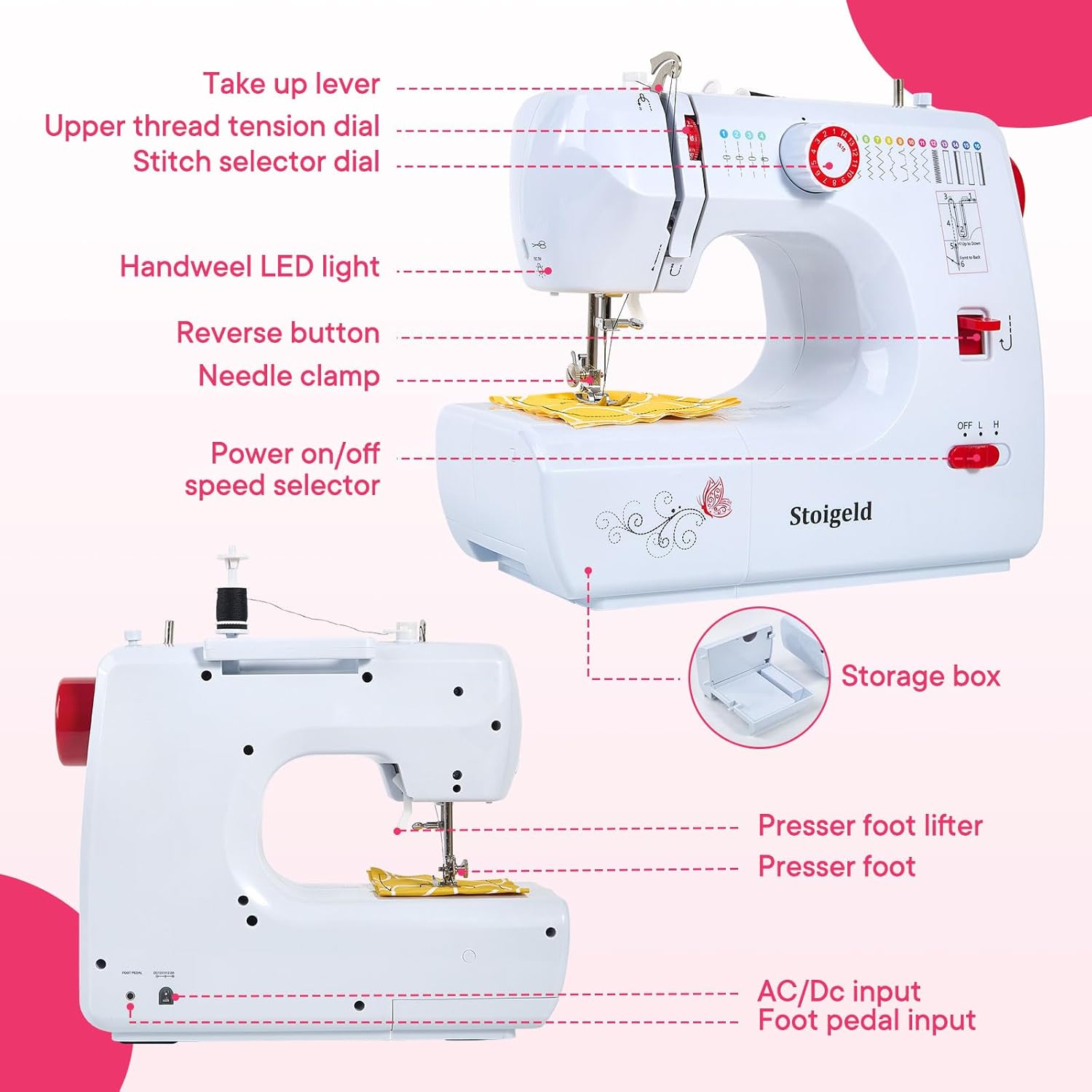 Machine à coudre portable pour débutant