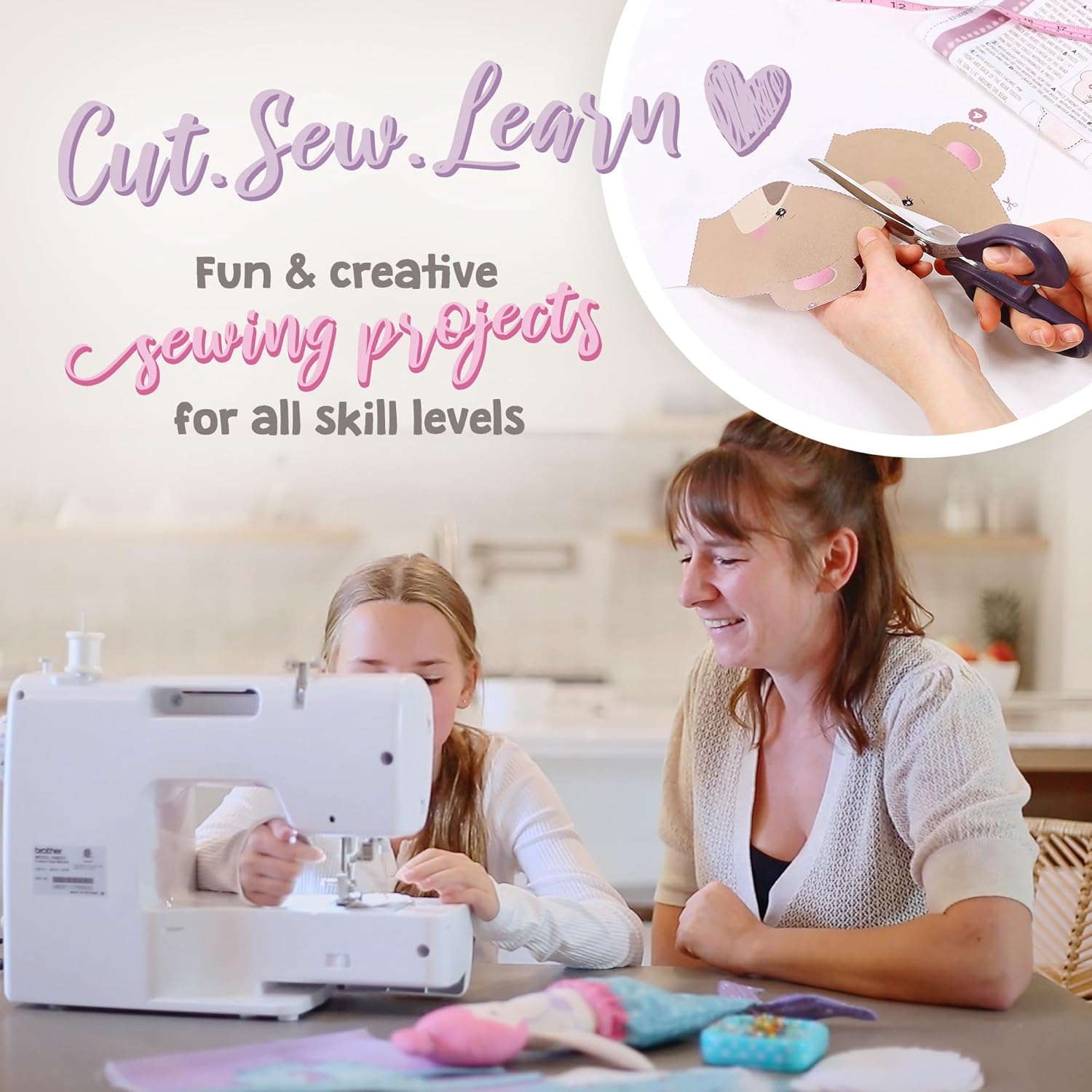 kullaloo Kit de couture en tissu pour débutant – Kit de loisirs créatifs pour filles et garçons