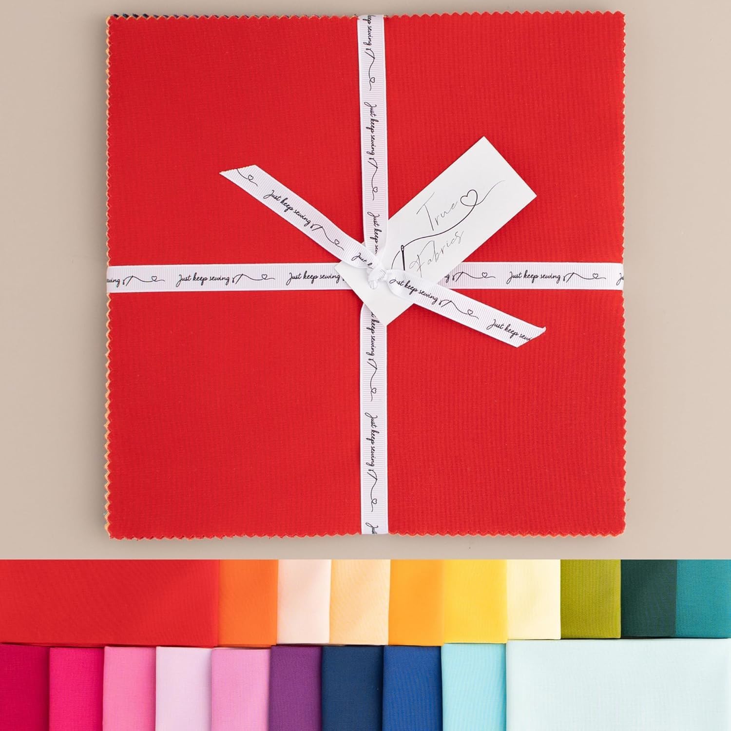 True Fabrics Tissu prédécoupé pour gâteau en couches carrés de 25,4 cm