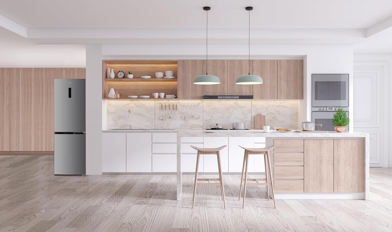 Réfrigérateur de table GEDTECH 85 L GTOP93BL avec compartiment congélateur - Classe E