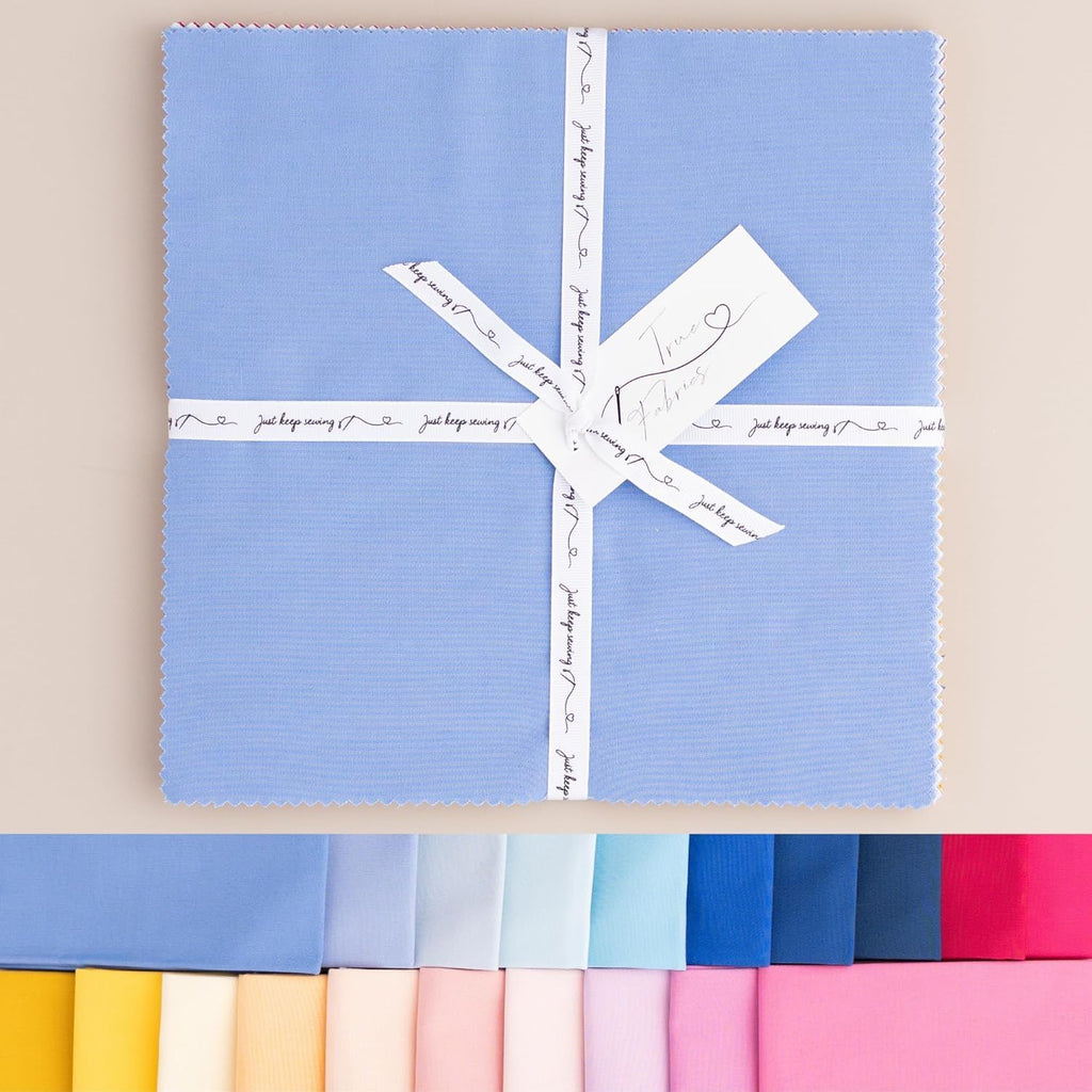 True Fabrics Tissu prédécoupé pour gâteau en couches carrés de 25,4 cm