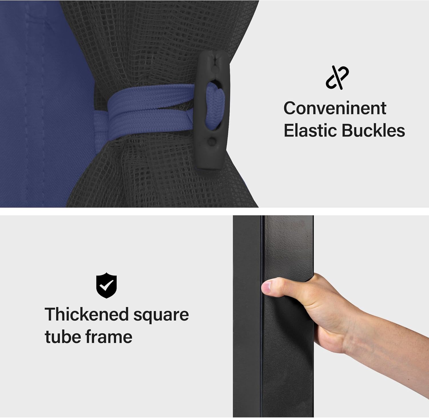 Tente pavillon d'extérieur améliorée à double toit, auvent imperméable UV50+ avec filet et crochets